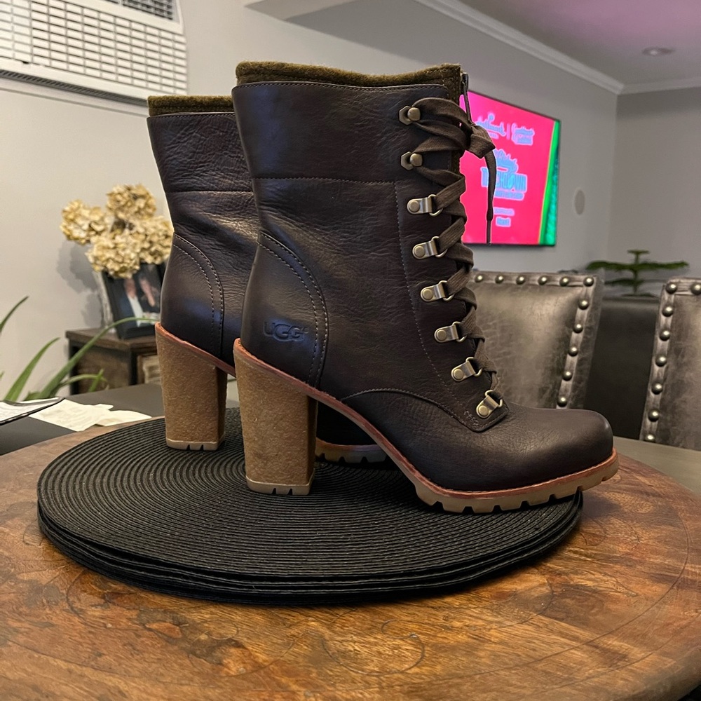 UGG Women's Brown Heeled Boots